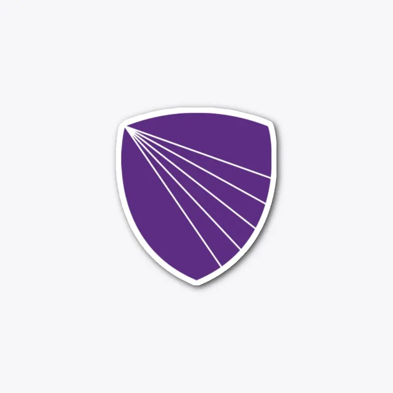 Purple Shield Logo Sticker