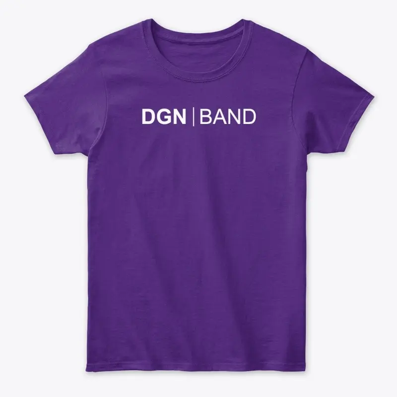 DGN Band tee (white logo)