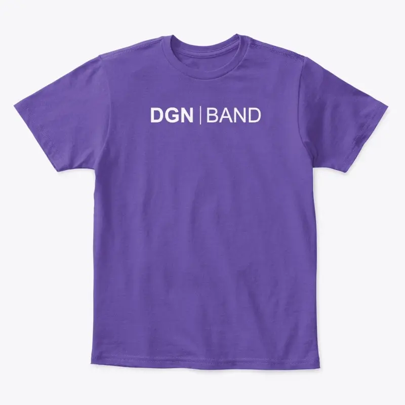 DGN Band tee (white logo)