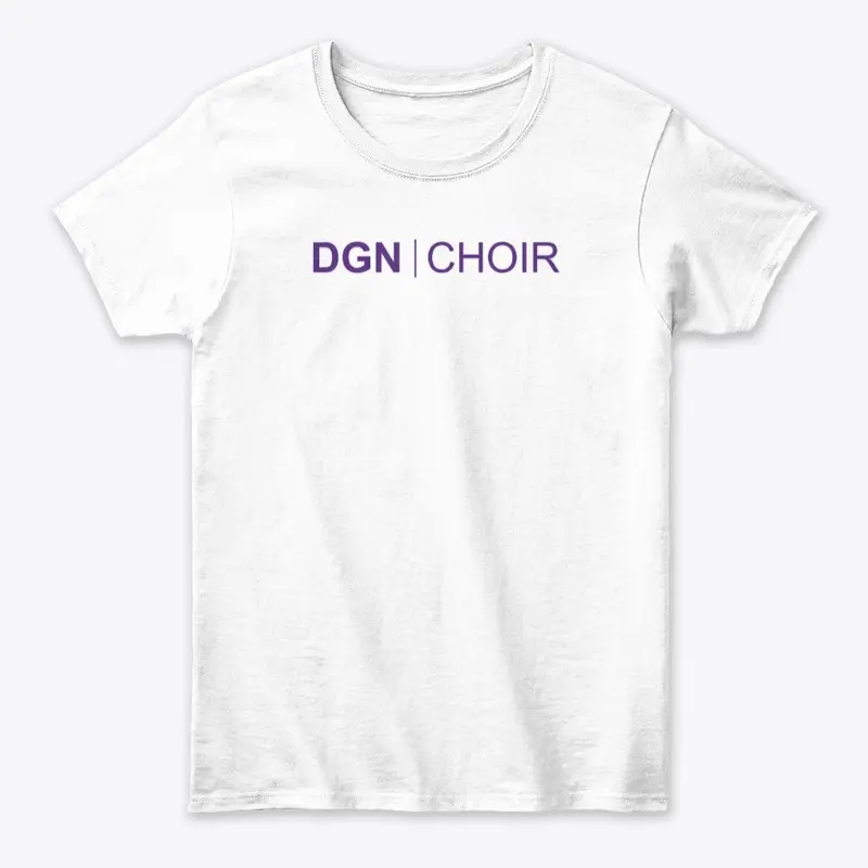 DGN Choir tee (purple logo)